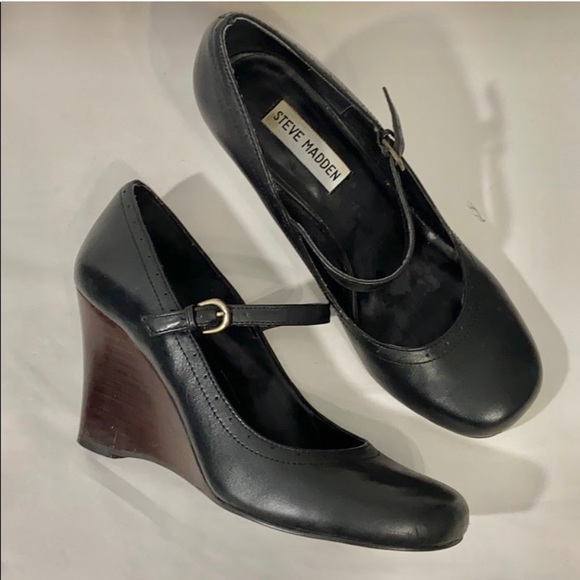Steve Madden | Shoes | Steve Madden Spoonn Mary Jane Wedge Size 75 |  Poshmark
